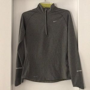 Gray Nike Dri-Fit Half Zip